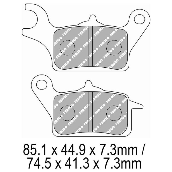 FERODO Disc Pad Set - FDB2289 EF Eco Friction Non Sintered Compound 1