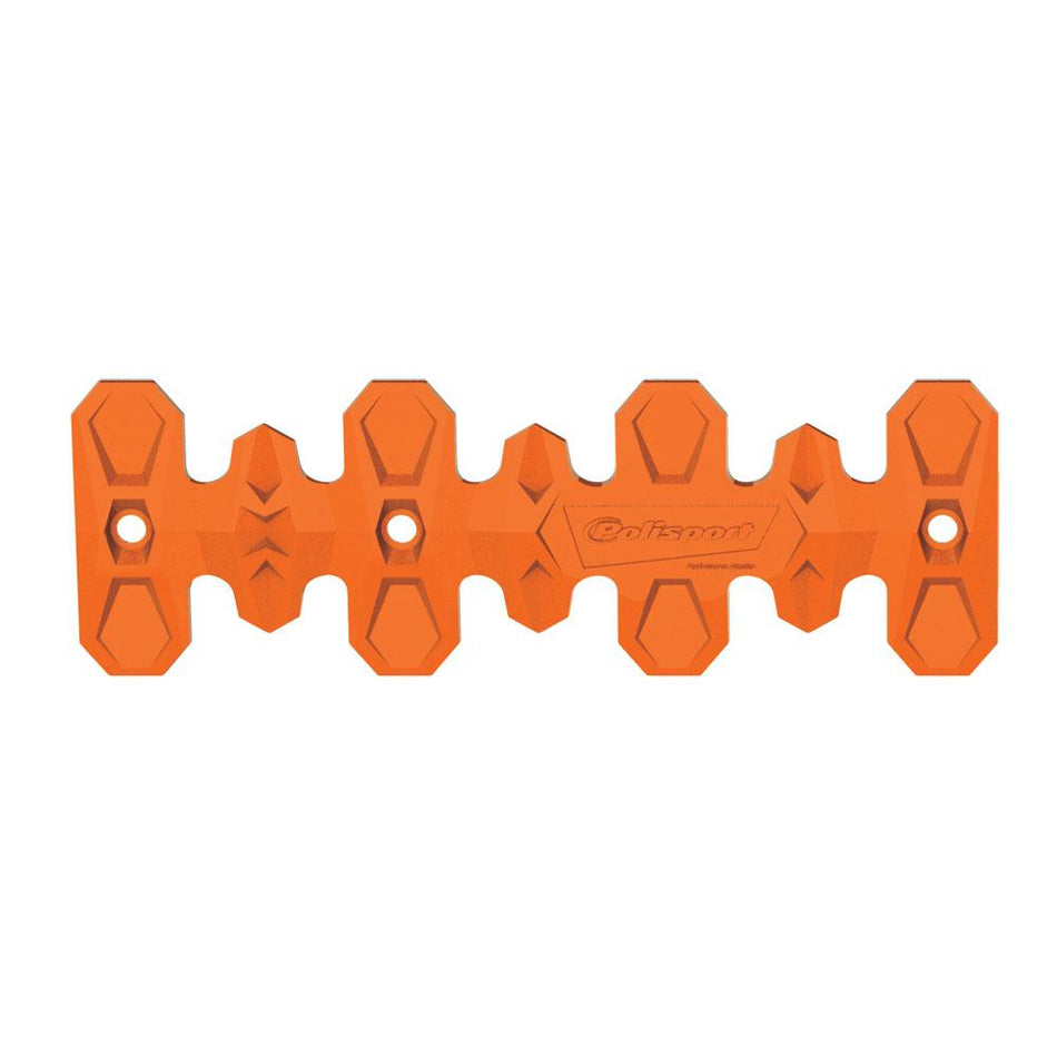 POLISPORT ARMADILLO 4T HEAD PIPE GUARD SHORT 22CM - ORANGE 1