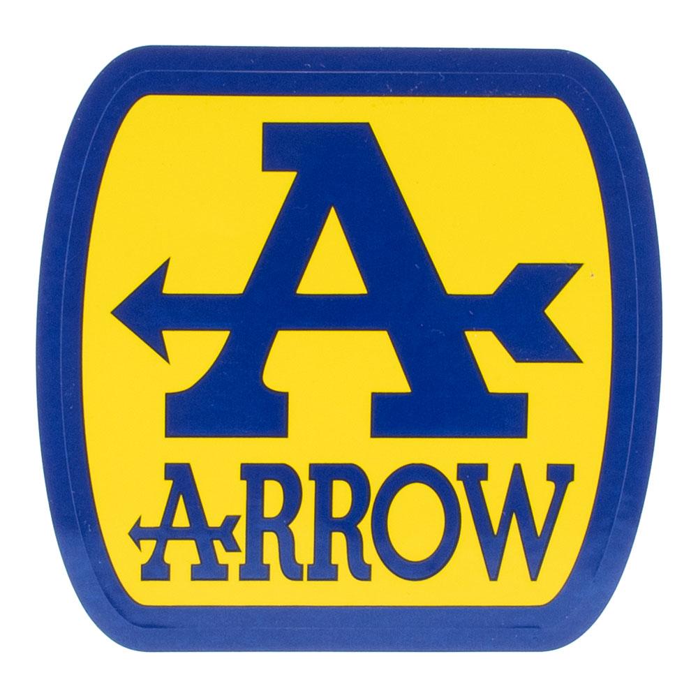 ARROW Spare Part: HEAT-PROOF STICKER 90x90mm - ['ARROW' - BLU/YLW] 1