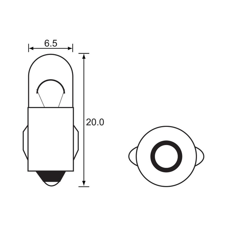 BULB - INSTRUMENT 12V 2W - BA7S 1