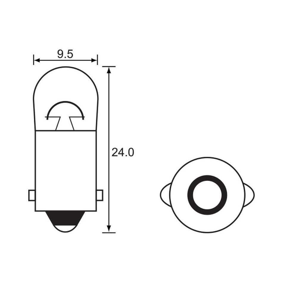 BULB - INSTRUMENT 12V 4W - BA9S 1