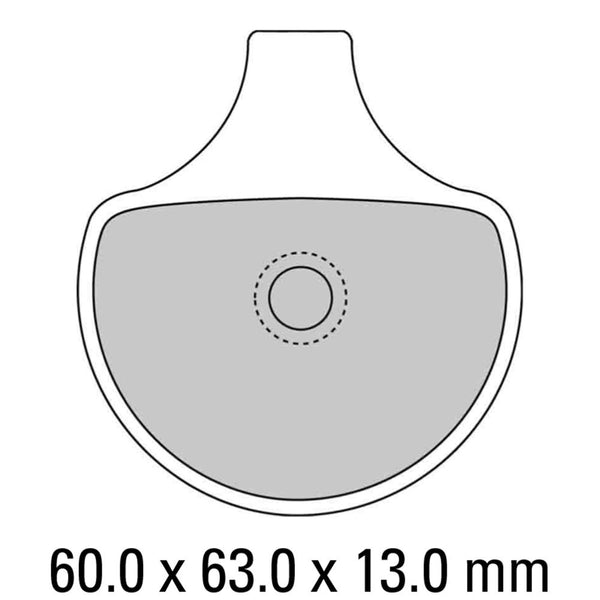 FERODO Disc Pad Set - FDB352 P Platinum Non Sintered Compound 1