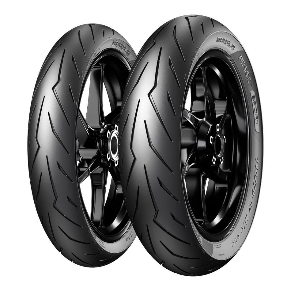 PIRELLI DIABLO ROSSO SPORT FRONT/REAR 80/90-17 M/C 44S TL 1