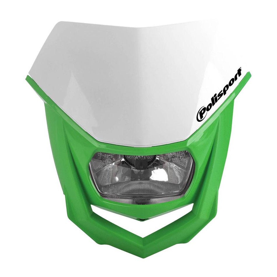 POLISPORT HALO HEADLIGHT - GREEN / WHITE 1