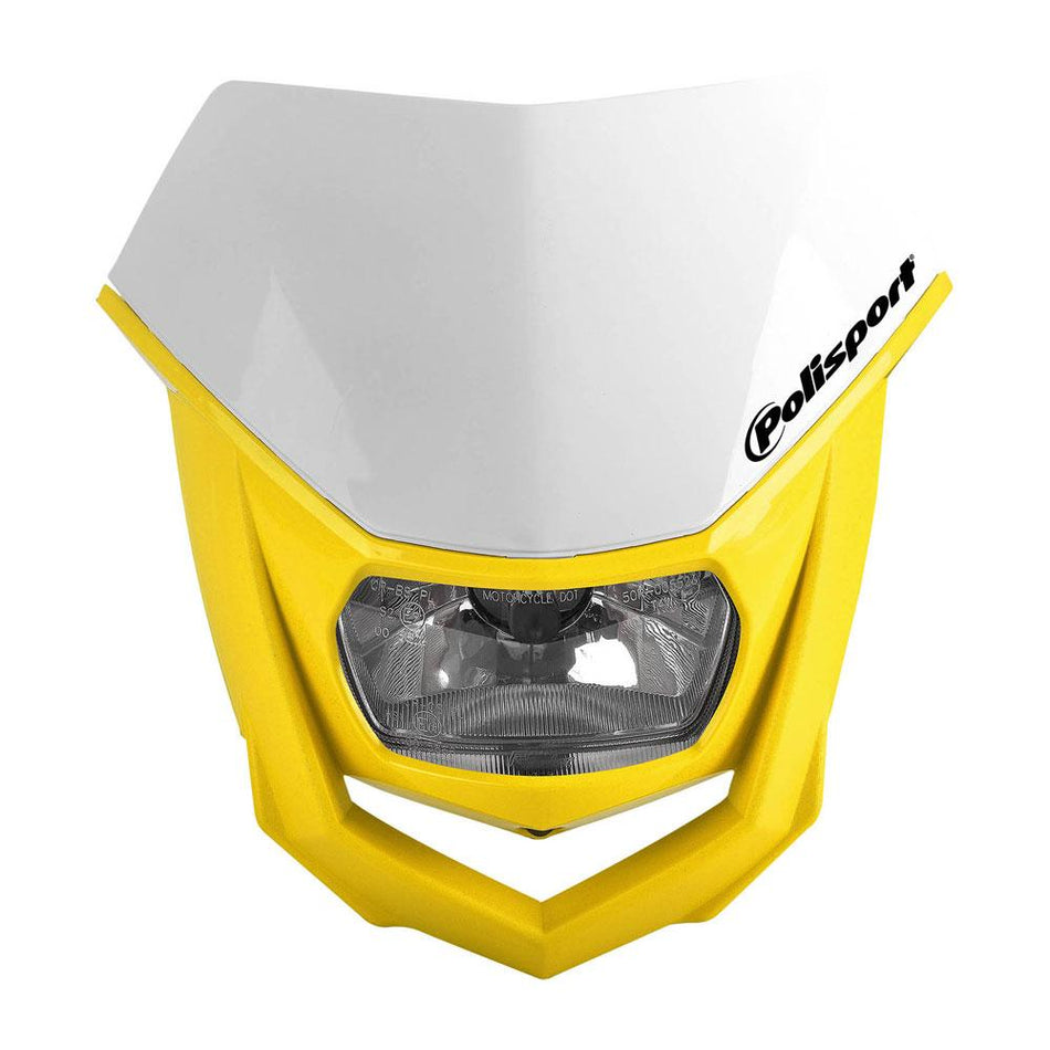 POLISPORT HALO HEADLIGHT - WHITE / YELLOW 1