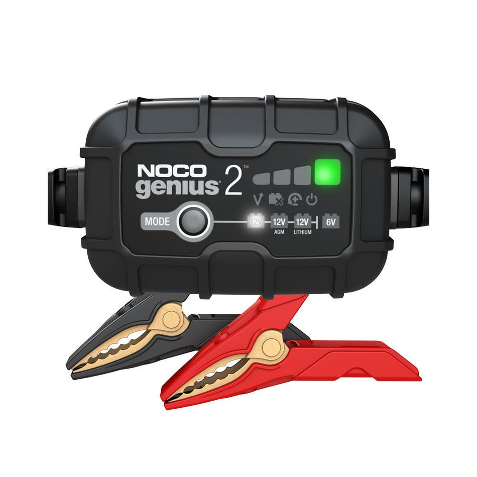 NOCO Genius 2 Battery Charger for Lead Acid 6  12V and 12.8V Lithium Batteries 1