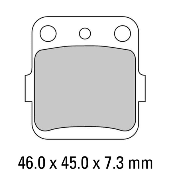 FERODO Disc Pad Set - FDB381 P Platinum Non Sintered Compound 1