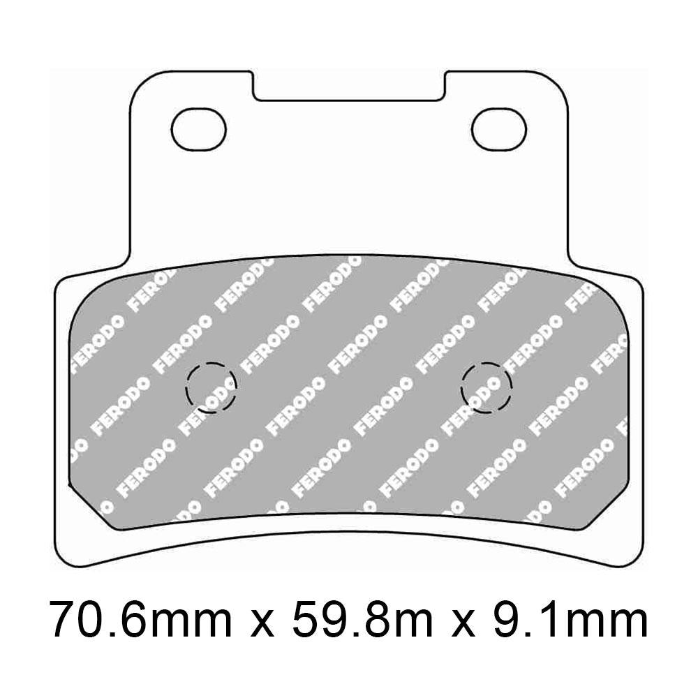 FERODO Disc Pad Set - FDB2322 SM Sinter Grip Sintered Compound - Road 1