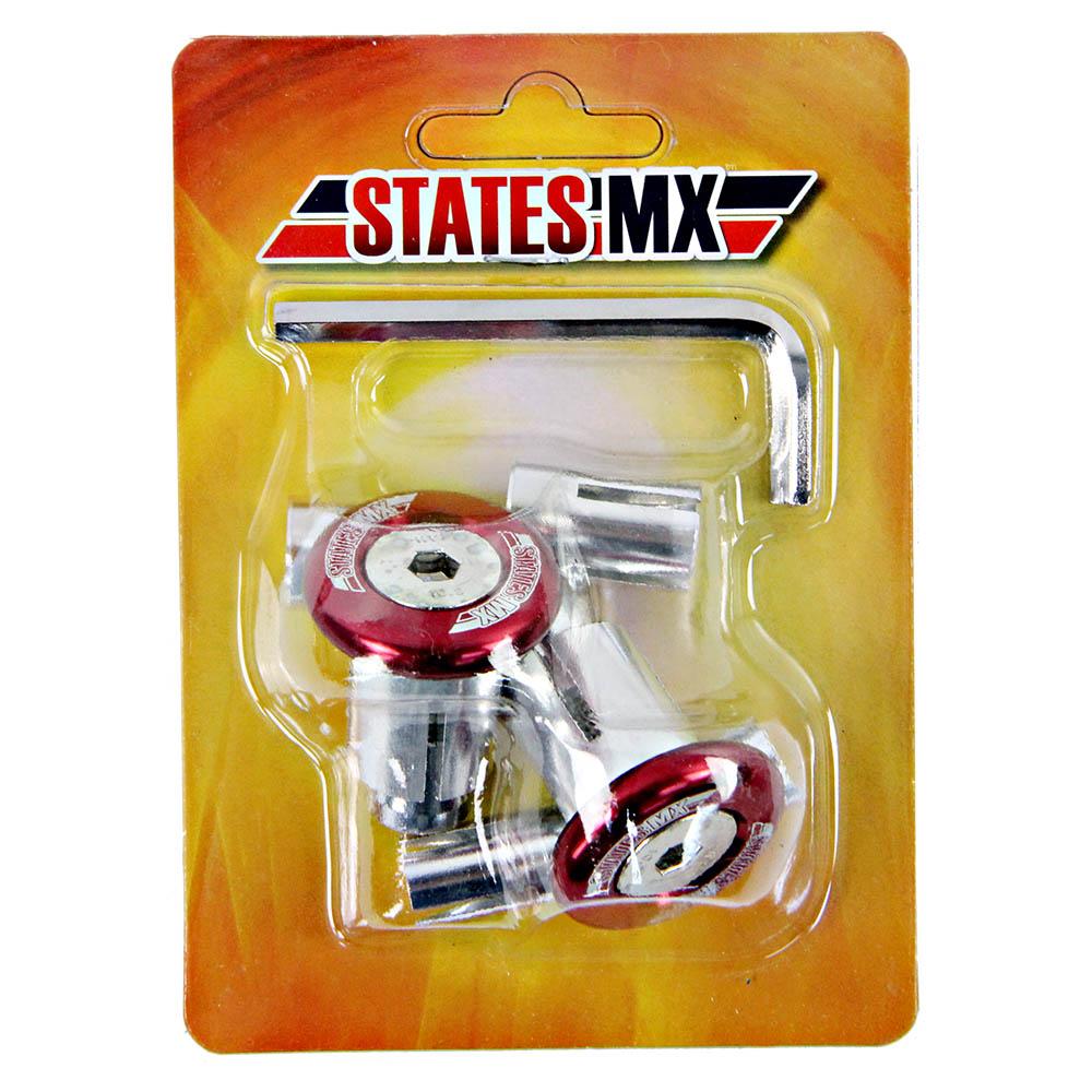 STATES MX OFF-ROAD BAR ENDS - RED 2