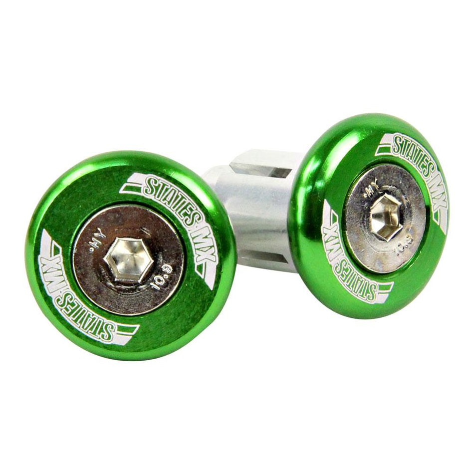 STATES MX OFF-ROAD BAR ENDS - GREEN 1