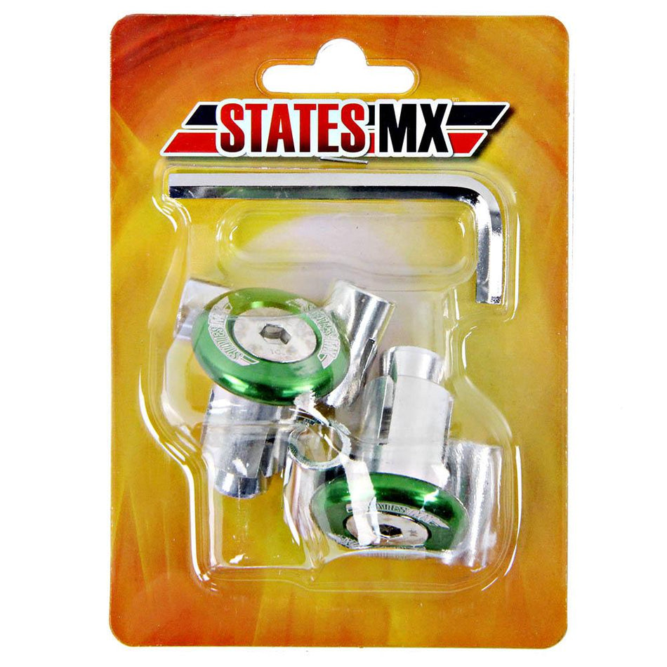 STATES MX OFF-ROAD BAR ENDS - GREEN 2