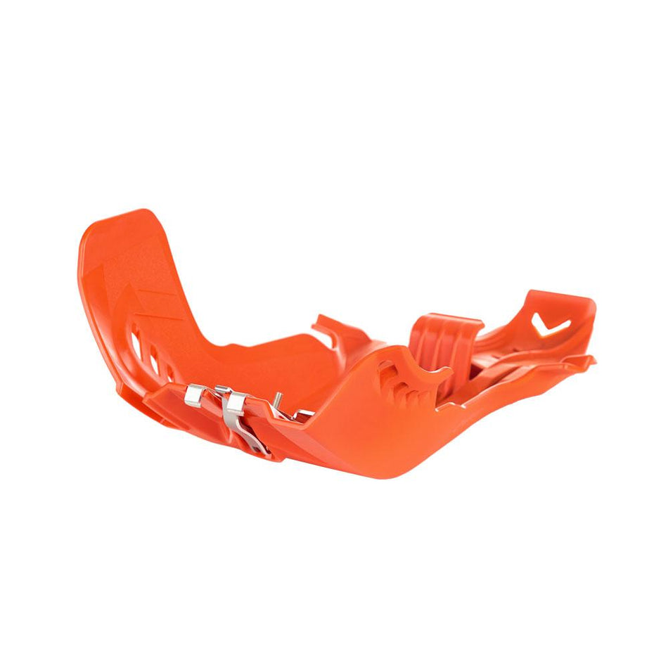 POLISPORT SKID PLATE/LINKAGE GUARD FORTRESS KTM/HUSQ - ORANGE 1