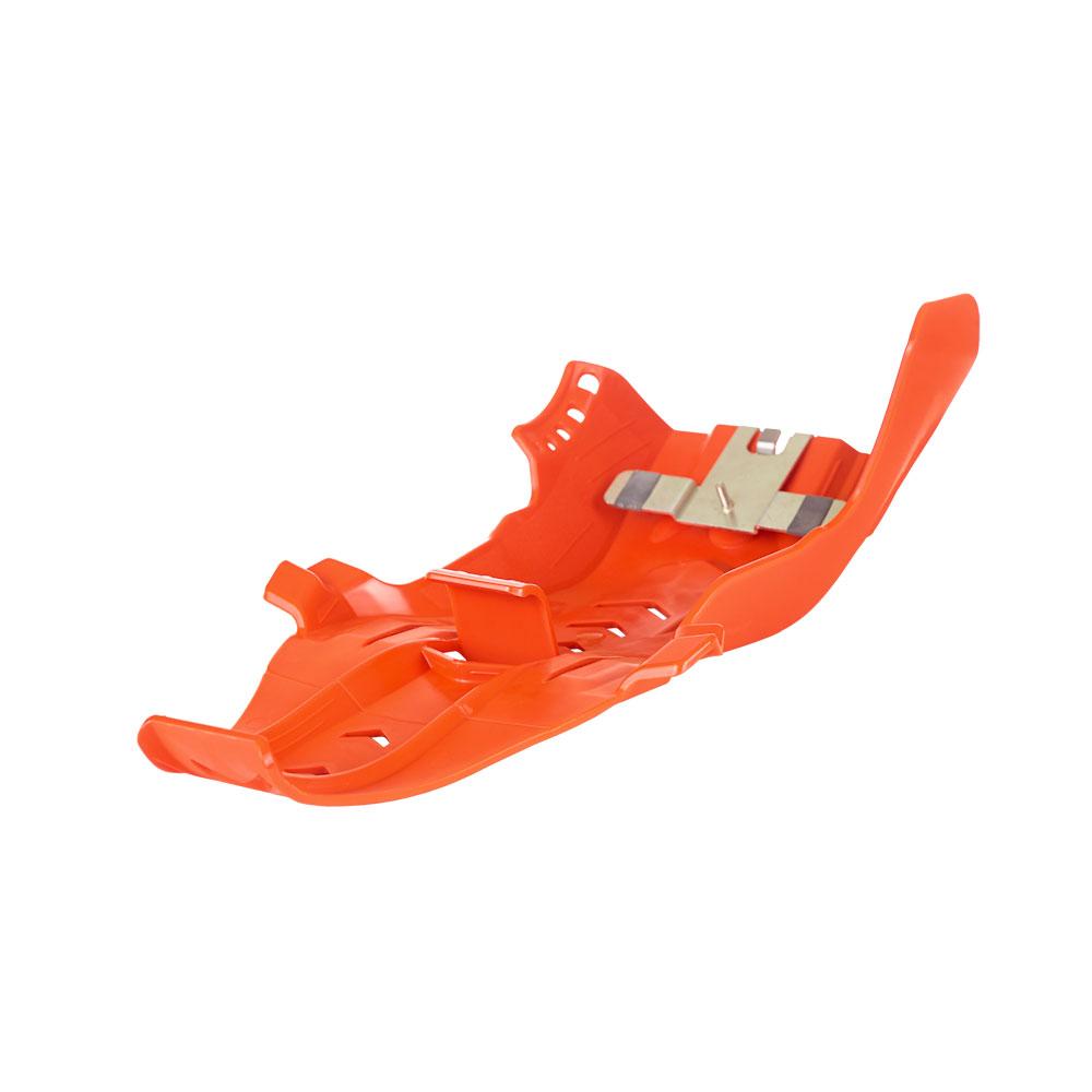 POLISPORT SKID PLATE/LINKAGE GUARD FORTRESS KTM/HUSQ - ORANGE 2