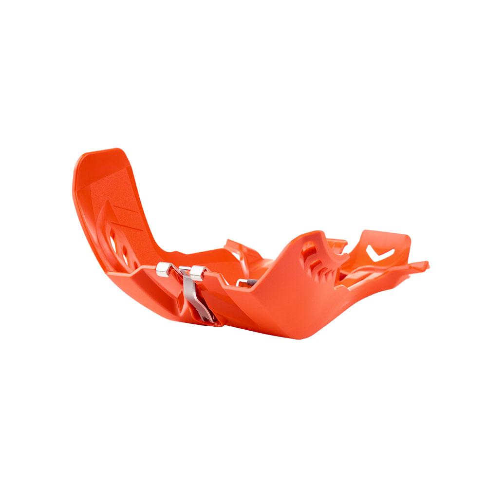 POLISPORT SKID PLATE/LINKAGE GUARD FORTRESS KTM/HUSQ - ORANGE 1