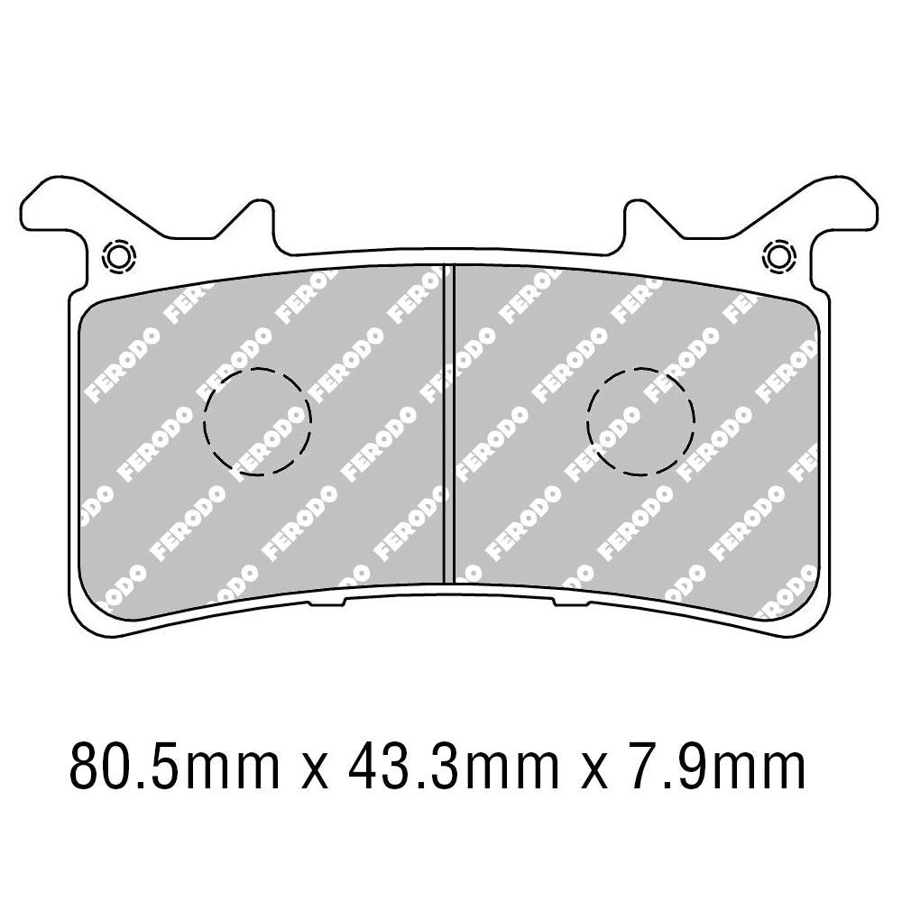 FERODO Disc Pad Set - FDB2324 ST Sinter Grip Sintered Compound - Road 1