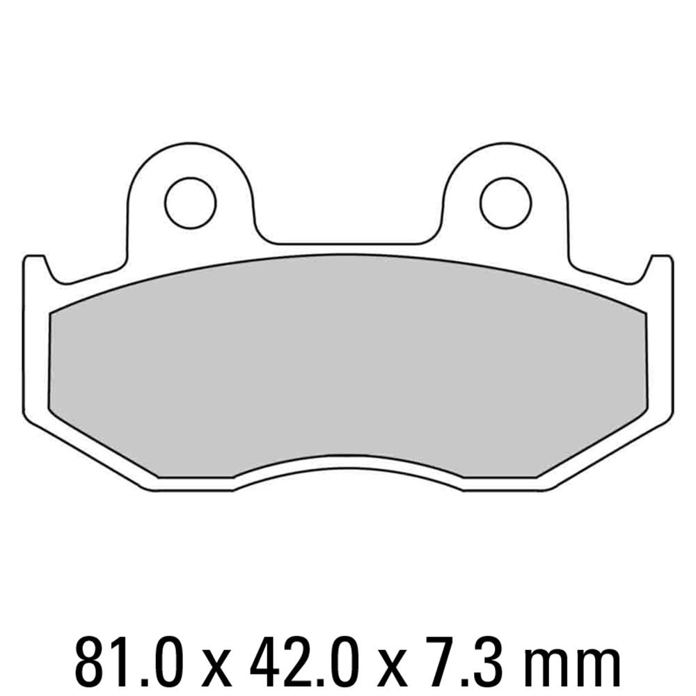 FERODO Disc Pad Set - FDB382 P Platinum Non Sintered Compound 1