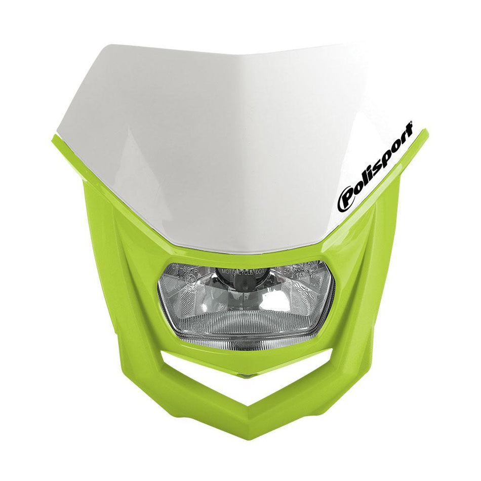 POLISPORT HALO HEADLIGHT - FLUORO YELLOW/WHITE 1