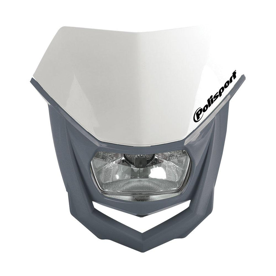 POLISPORT HALO HEADLIGHT - NARDO GREY/WHITE 1