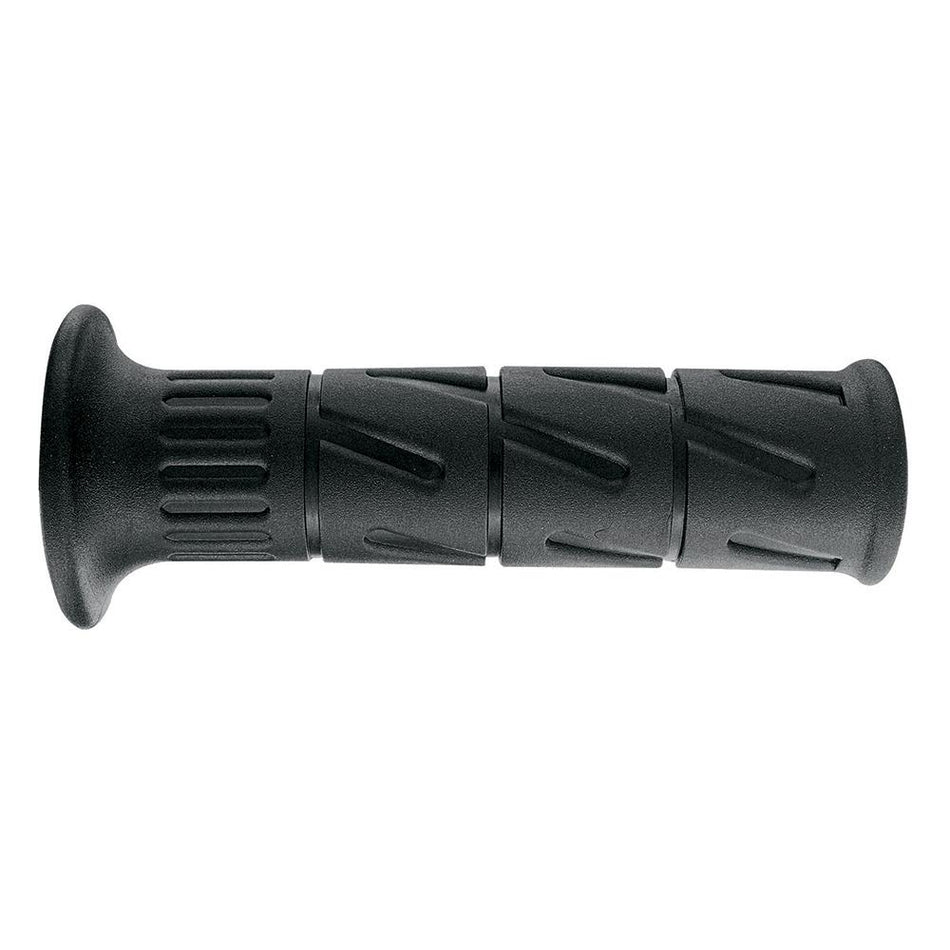 ARIETE MOTORCYCLE HAND GRIPS - ROAD - KAWASAKI STYLE - 125mm Open End - BLACK 1