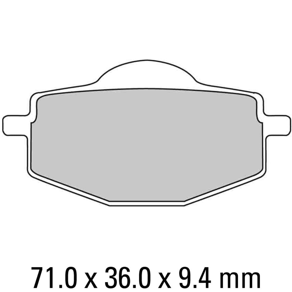 FERODO Disc Pad Set - FDB383 P Platinum Non Sintered Compound 1