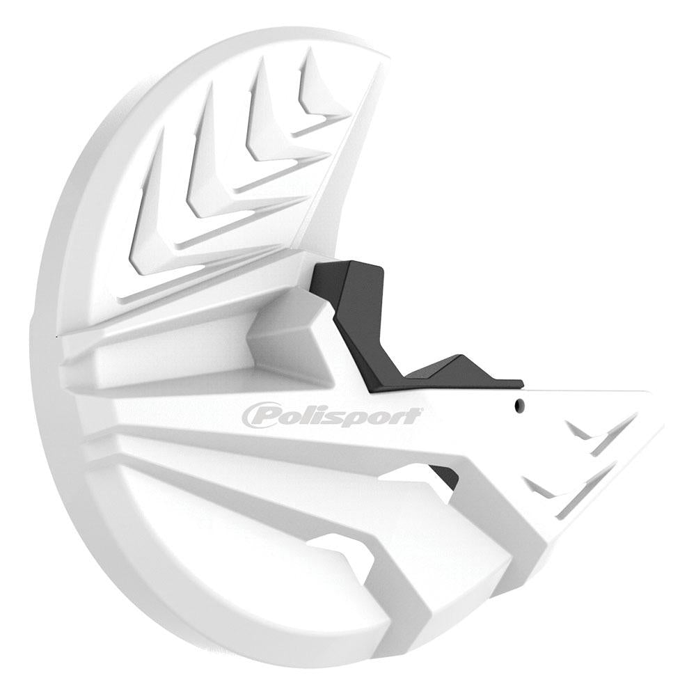 POLISPORT DISC + BOTTOM FORK PROTECTOR BETA - WHITE 1