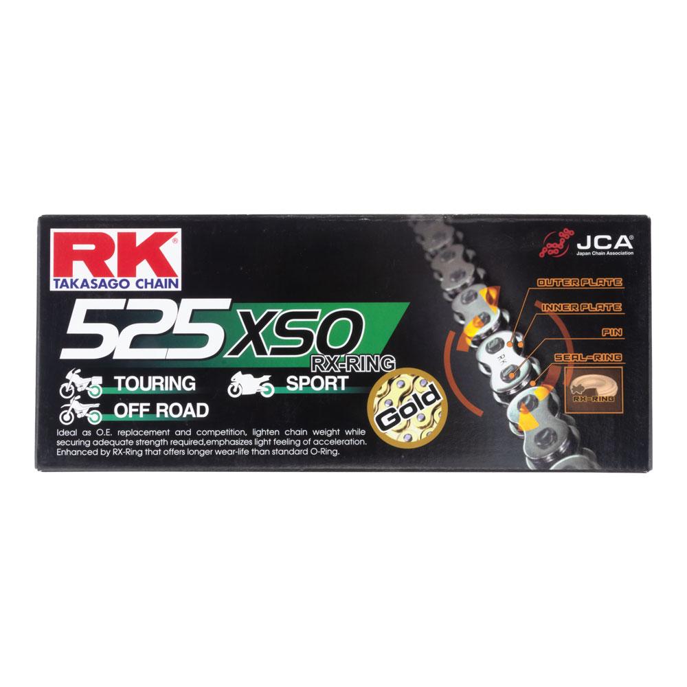 RK CHAIN 525XSO - 120 LINK - GOLD 1