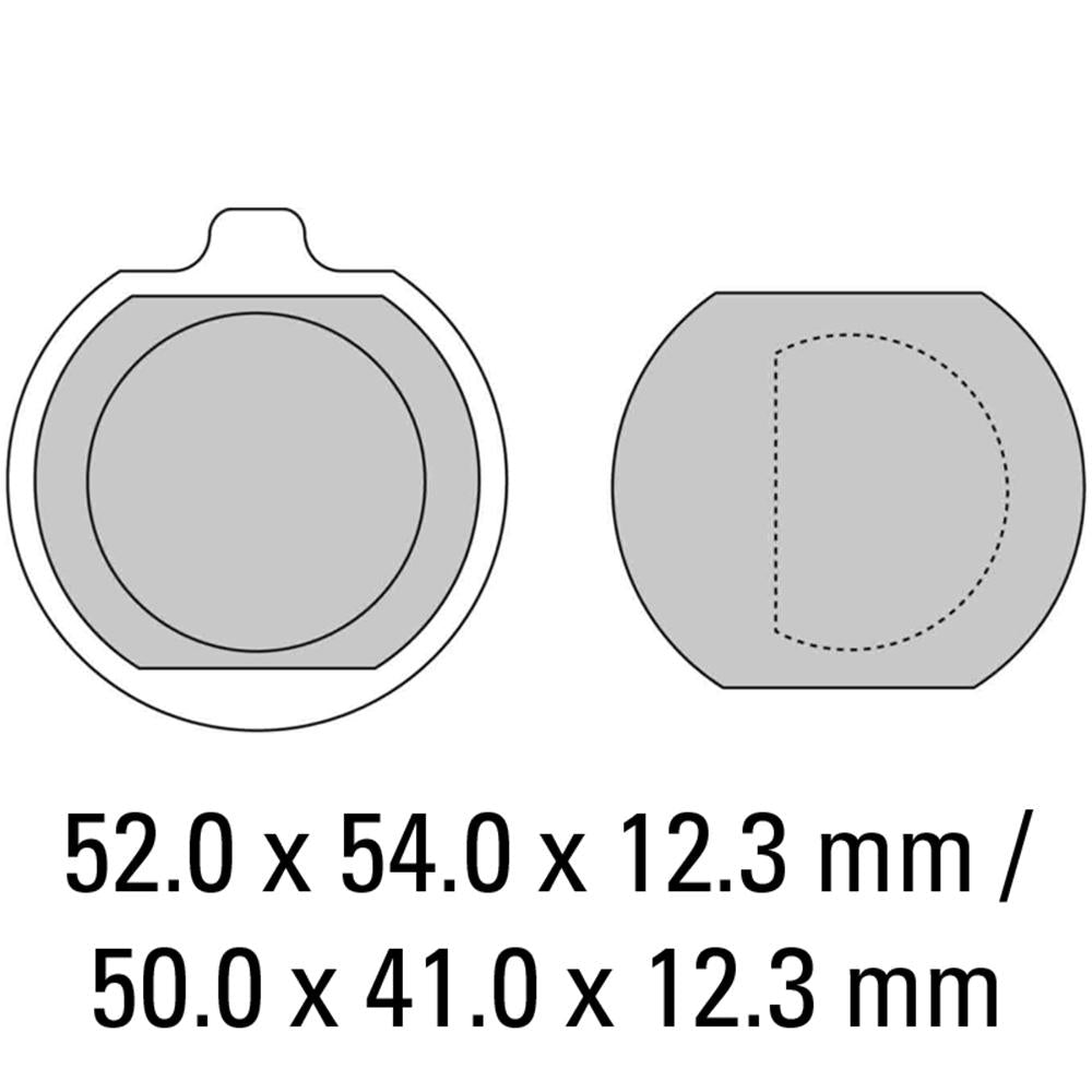 FERODO Disc Pad Set - FDB132 P Platinum Non Sintered Compound 1