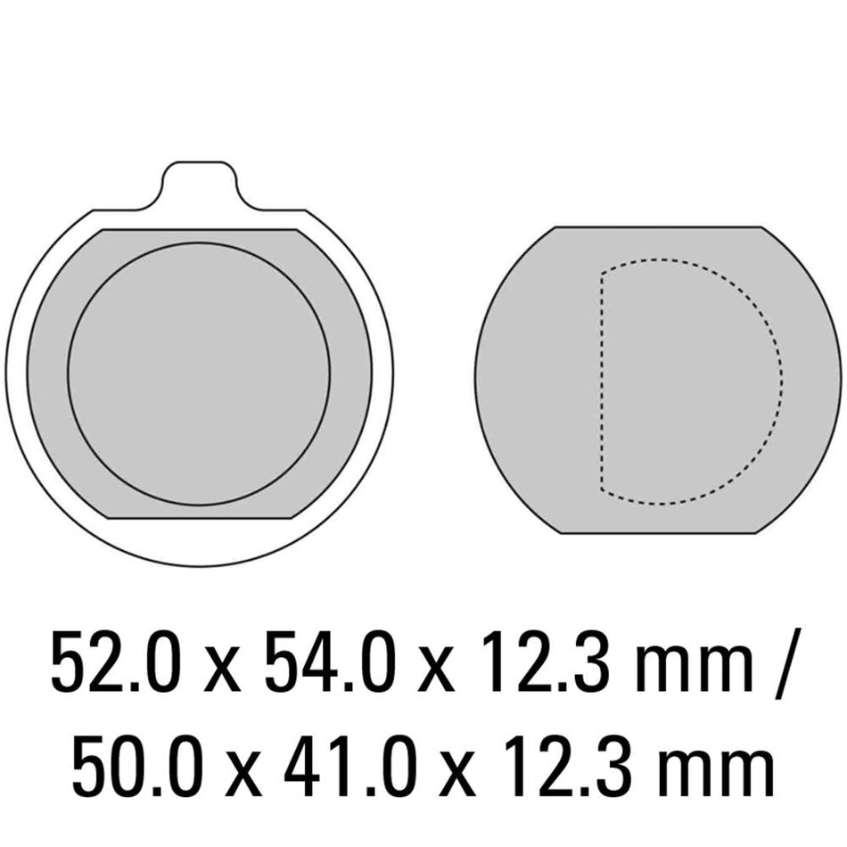 FERODO Disc Pad Set - FDB132 P Platinum Non Sintered Compound 1