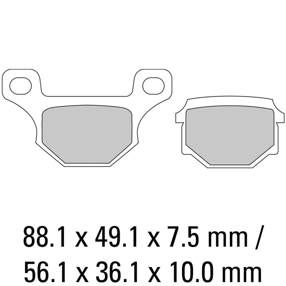 FERODO Disc Pad Set - FDB384 P Platinum Compound -Non Sintered 1