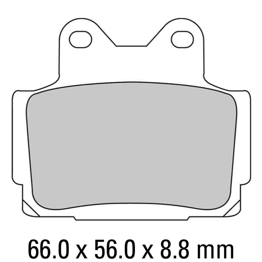 FERODO Disc Pad Set - FDB386 P Platinum Non Sintered Compound 1