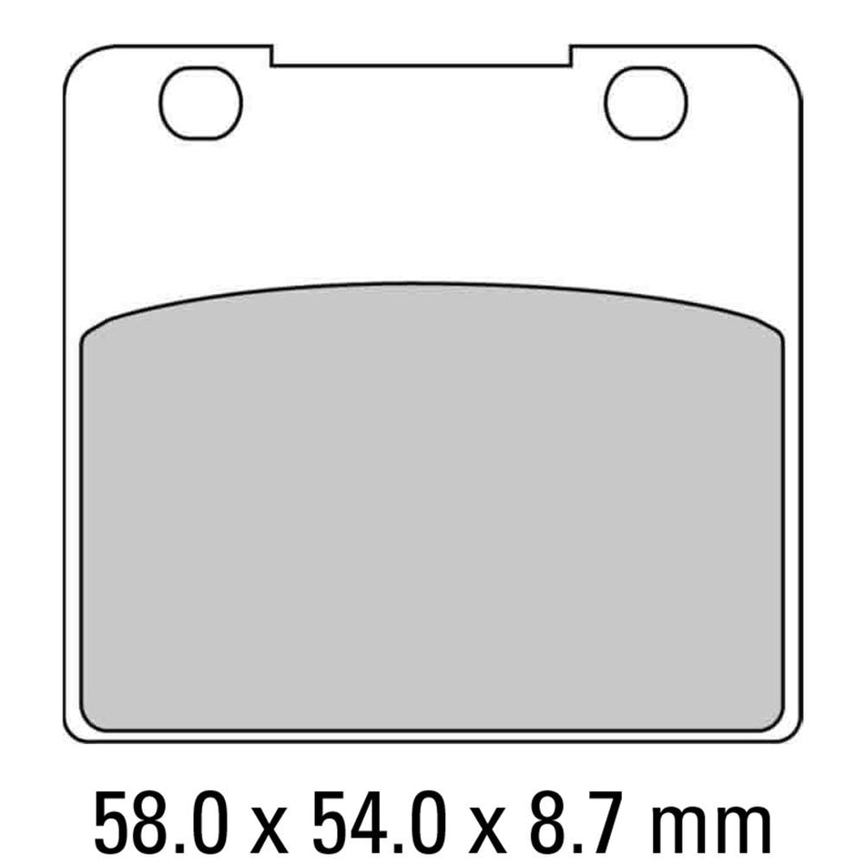 FERODO Disc Pad Set - FDB389 P Platinum Non Sintered Compound 1