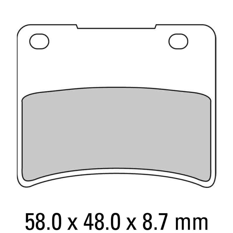 FERODO Disc Pad Set - FDB390 P Platinum Non Sintered Compound 1