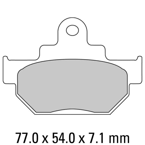 FERODO Disc Pad Set - FDB404 P Platinum Non Sintered Compound 1