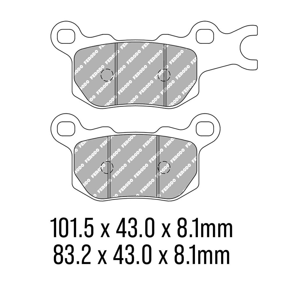 FERODO Disc Pad Set - FDB2317 SG Sinter Grip Sintered Compound - Off-Road 1