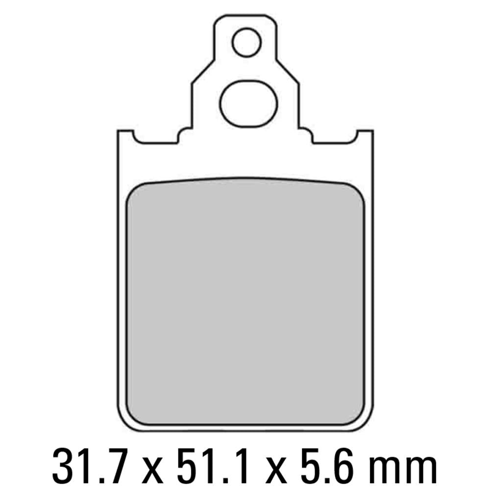 FERODO Disc Pad Set - FDB784 EF Eco Friction Non Sintered Compound 1