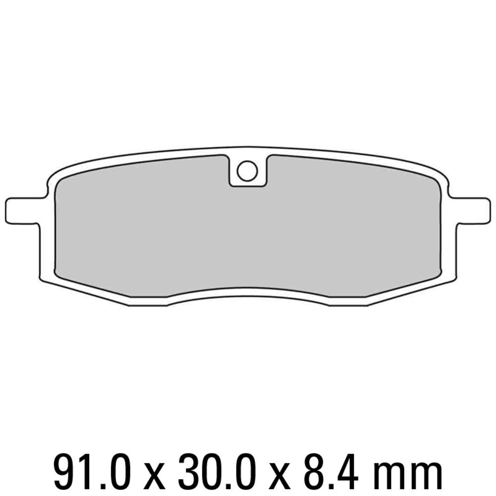 FERODO Disc Pad Set - FDB411 P Platinum Non Sintered Compound 1