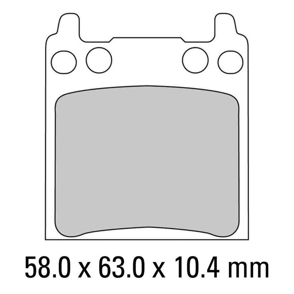 FERODO Disc Pad Set - FDB134 P Platinum Non Sintered Compound 1