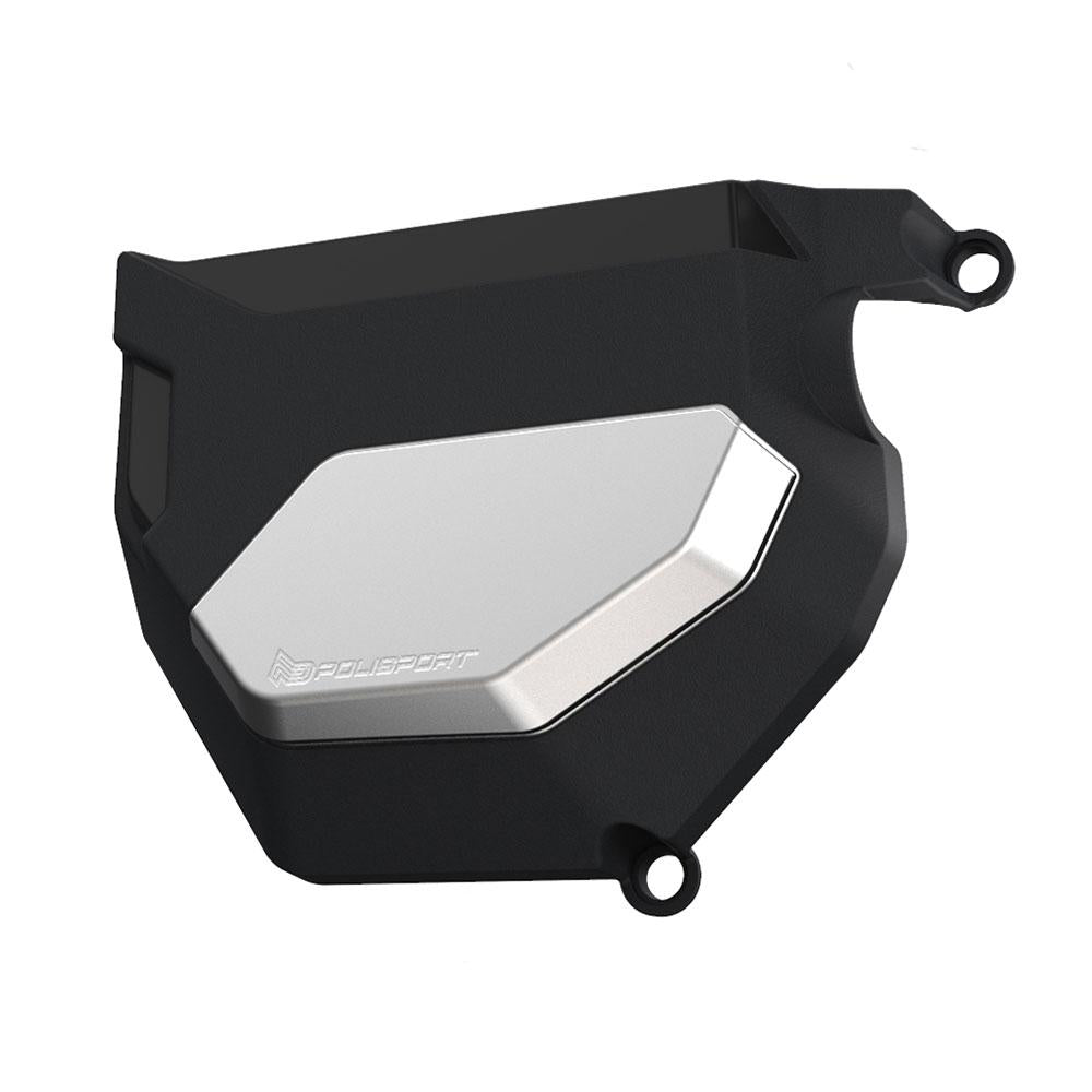 POLISPORT CLUTCH COVER YAMAHA MT09/XSR 900 - BLACK/SILVER 1