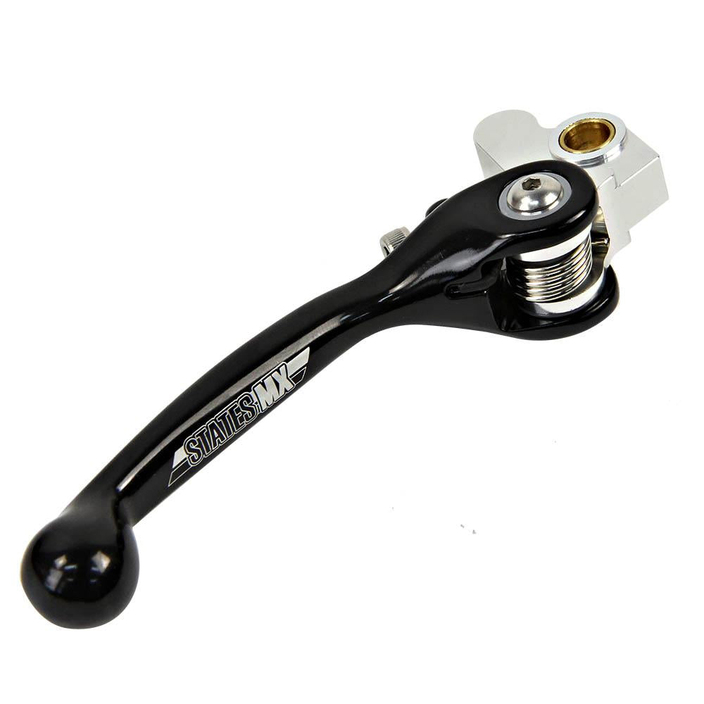 STATES MX FRONT BRAKE LEVER - STD FLEX - HONDA/SUZUKI - BLACK 2