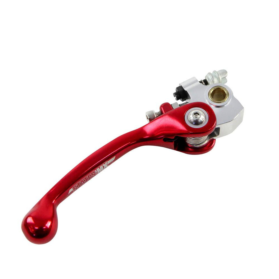 STATES MX FRONT BRAKE LEVER - STD FLEX - HONDA - RED 1