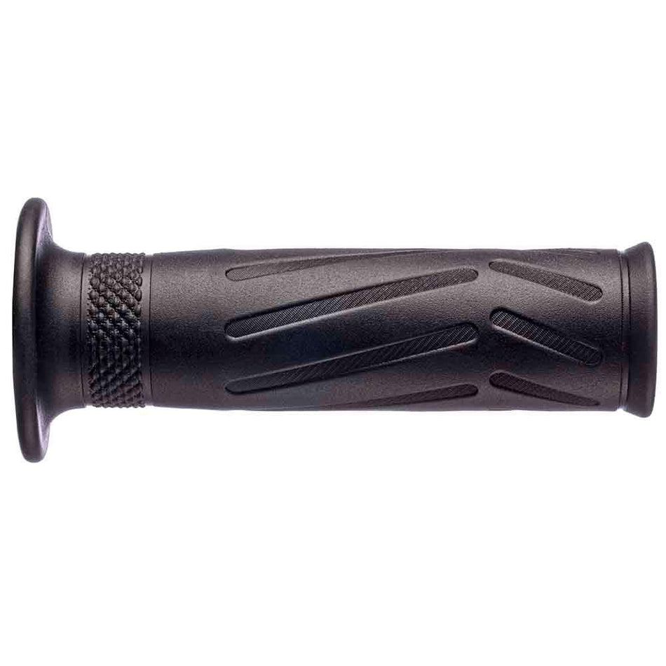 ARIETE MOTORCYCLE HAND GRIPS - ROAD - YAMAHA STYLE - 120mm Open End - BLACK 1