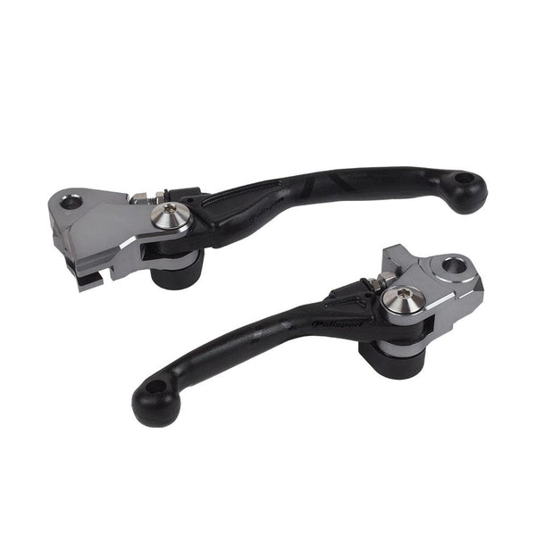 POLISPORT FOLDING LEVER SET HONDA CR125/250 04-07 - BLACK 1