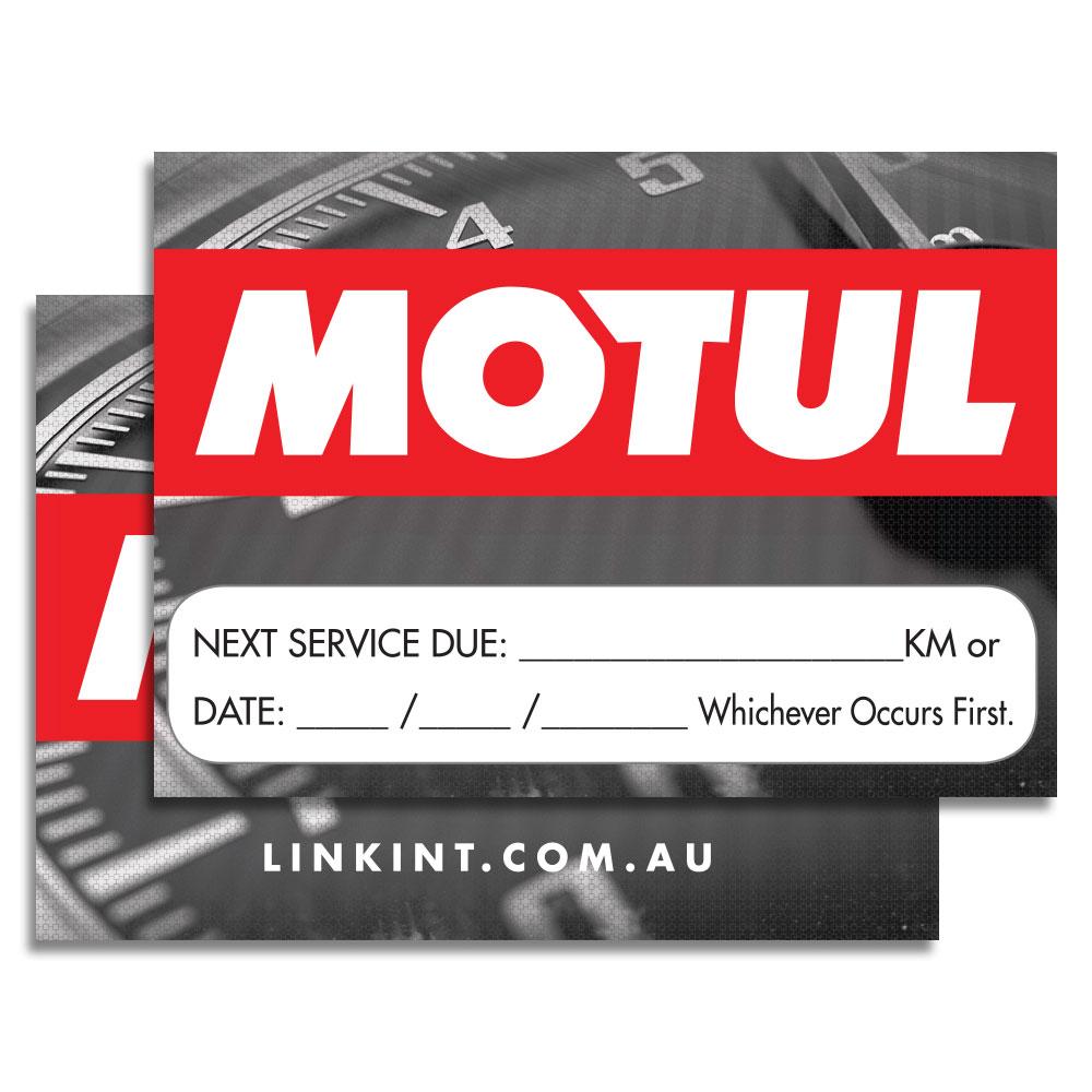 MOTUL OIL CHANGE STICKER 100/ROLL 1