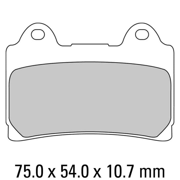 FERODO Disc Pad Set - FDB449 P Platinum Non Sintered Compound 1