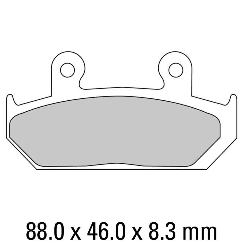 FERODO Disc Pad Set - FDB452 P Platinum Non Sintered Compound 1