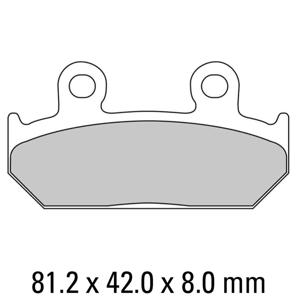 FERODO Disc Pad Set - FDB462 P Platinum Non Sintered Compound 1