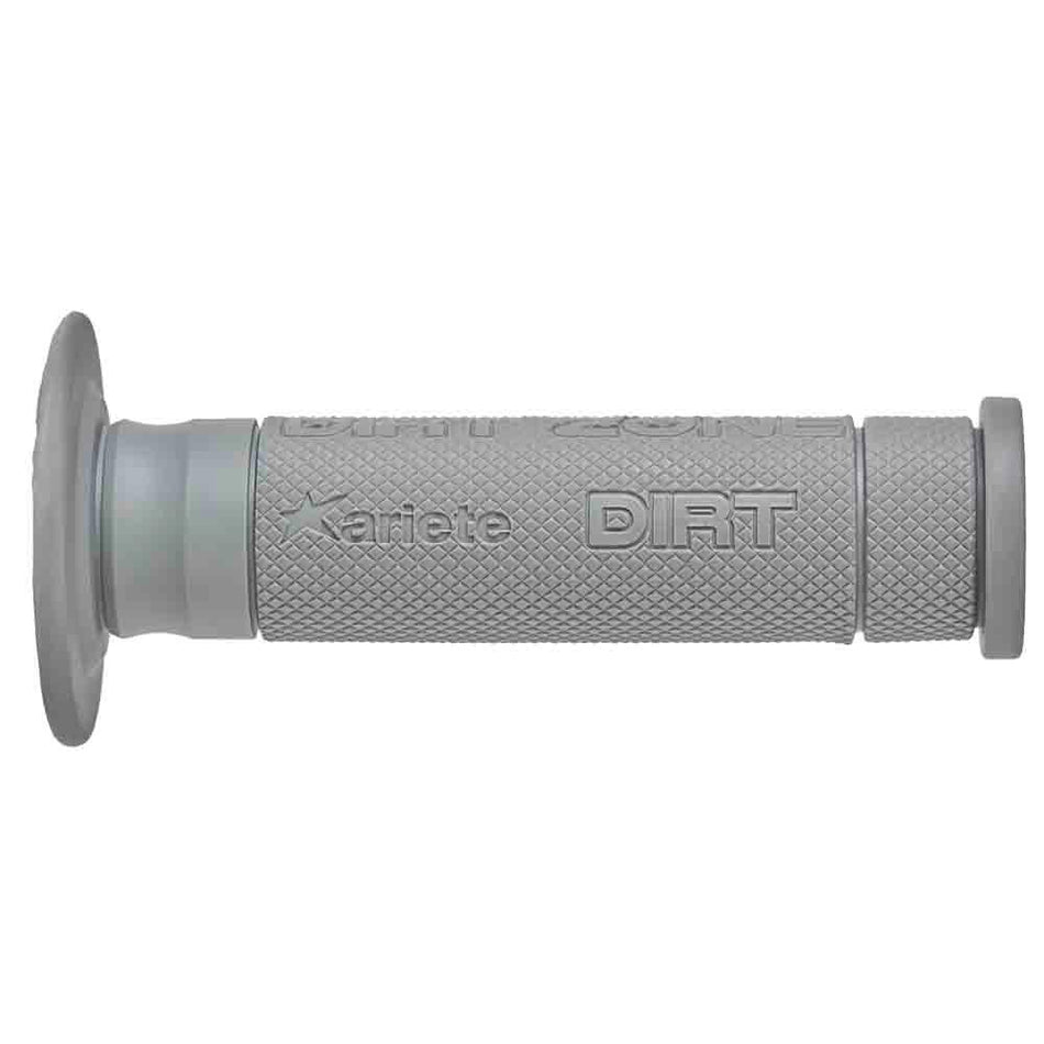 ARIETE MOTORCYCLE HAND GRIPS - OFF ROAD - DIRT ZONE 135mm Open End - GRAY 1