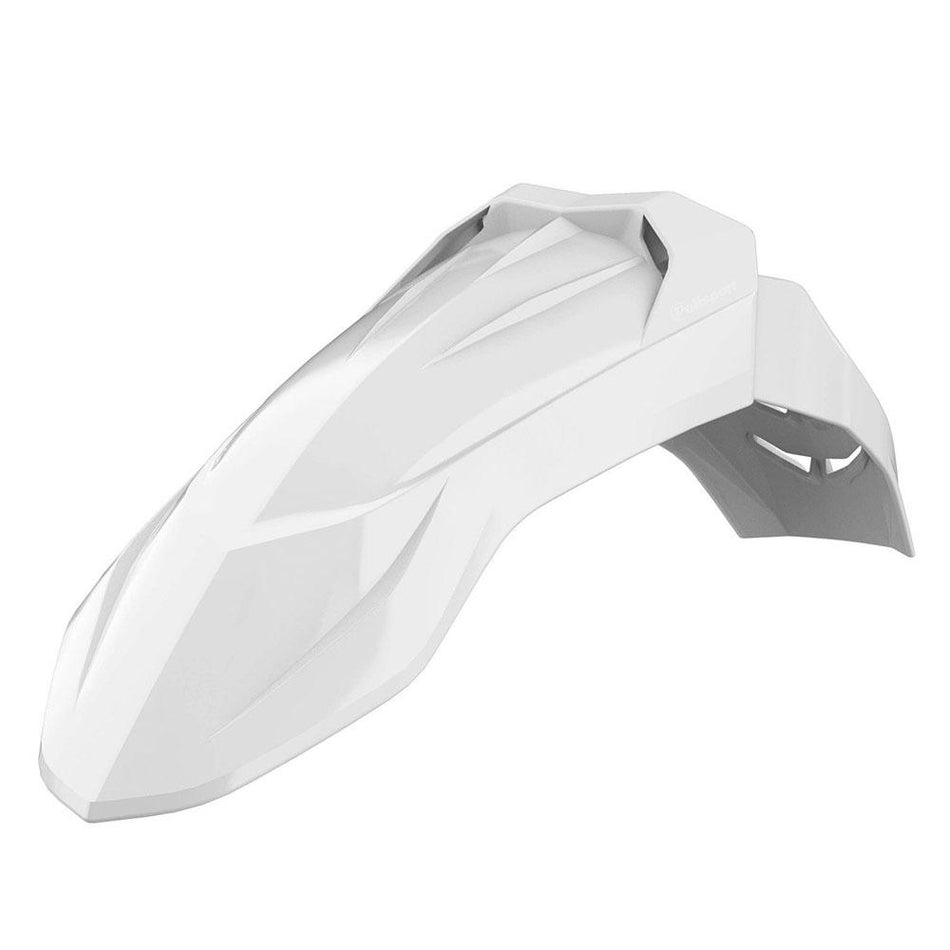 POLISPORT SUPERMOTO SM FRONT FENDER - WHITE 1