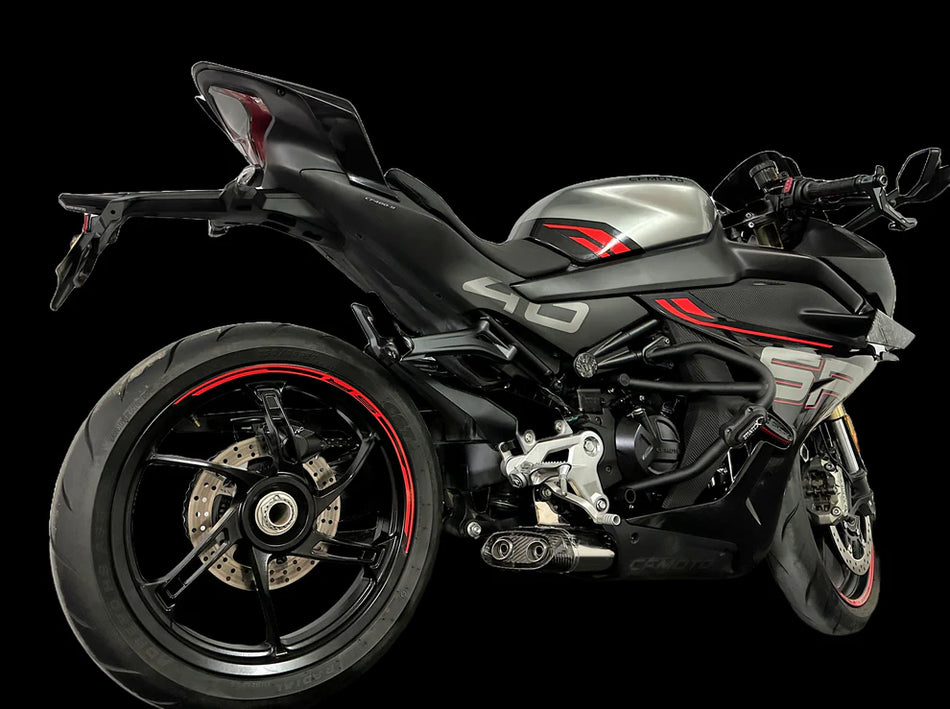 CFMOTO 450SRS VANDEMON Low Mount Single Side Exit Exhaust System 2022-24