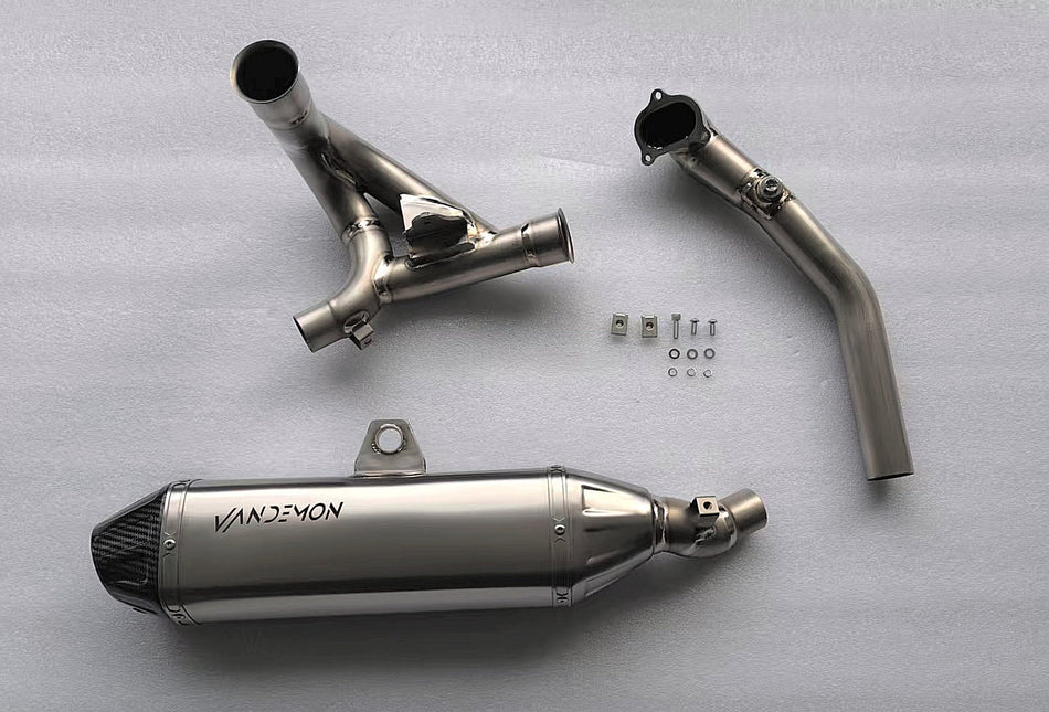 Ducati DesertX Vandemon Full Titanium Exhaust System